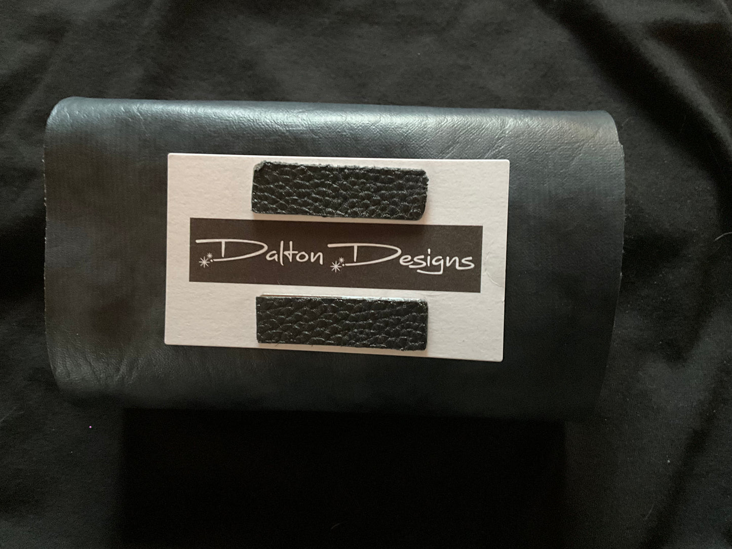 Black Pebbled Leather Set