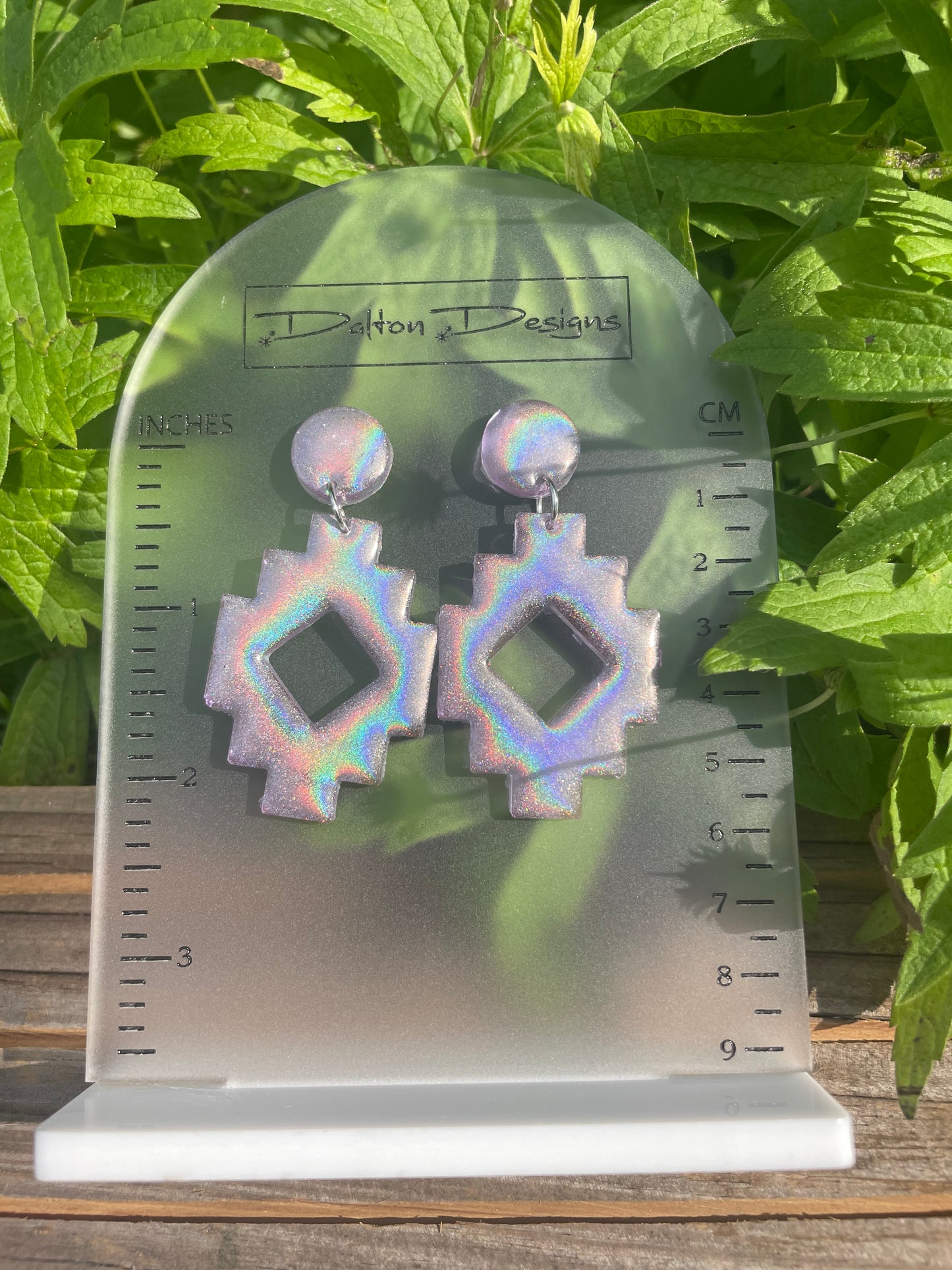 Lilac Aurora Aztec Earrings
