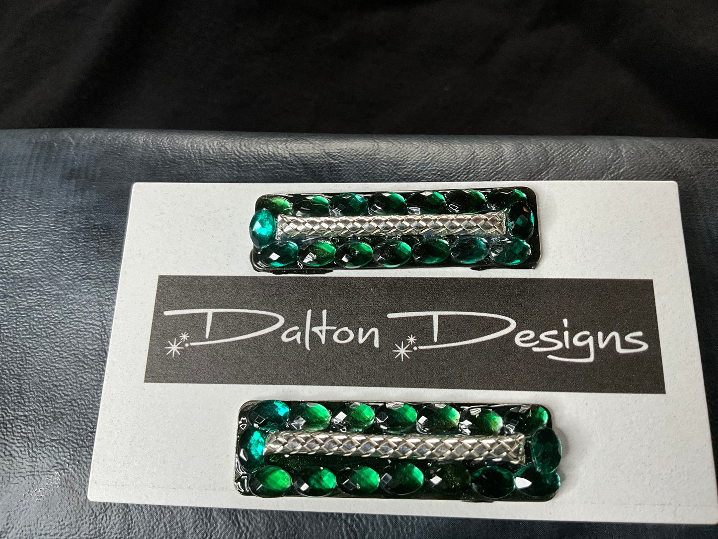 Emerald Green with snake silver center