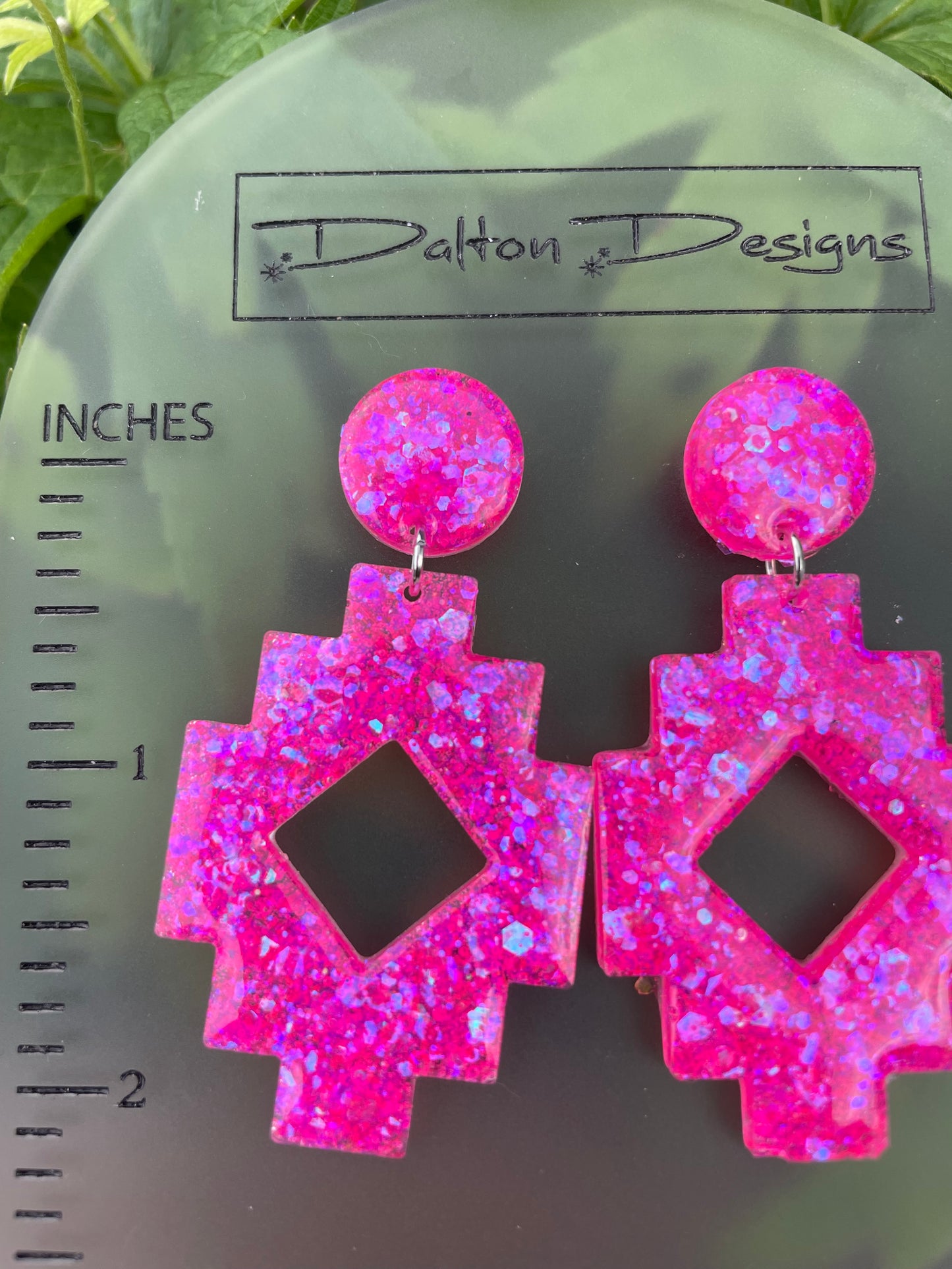 Barbie Pink Aztec Earrings