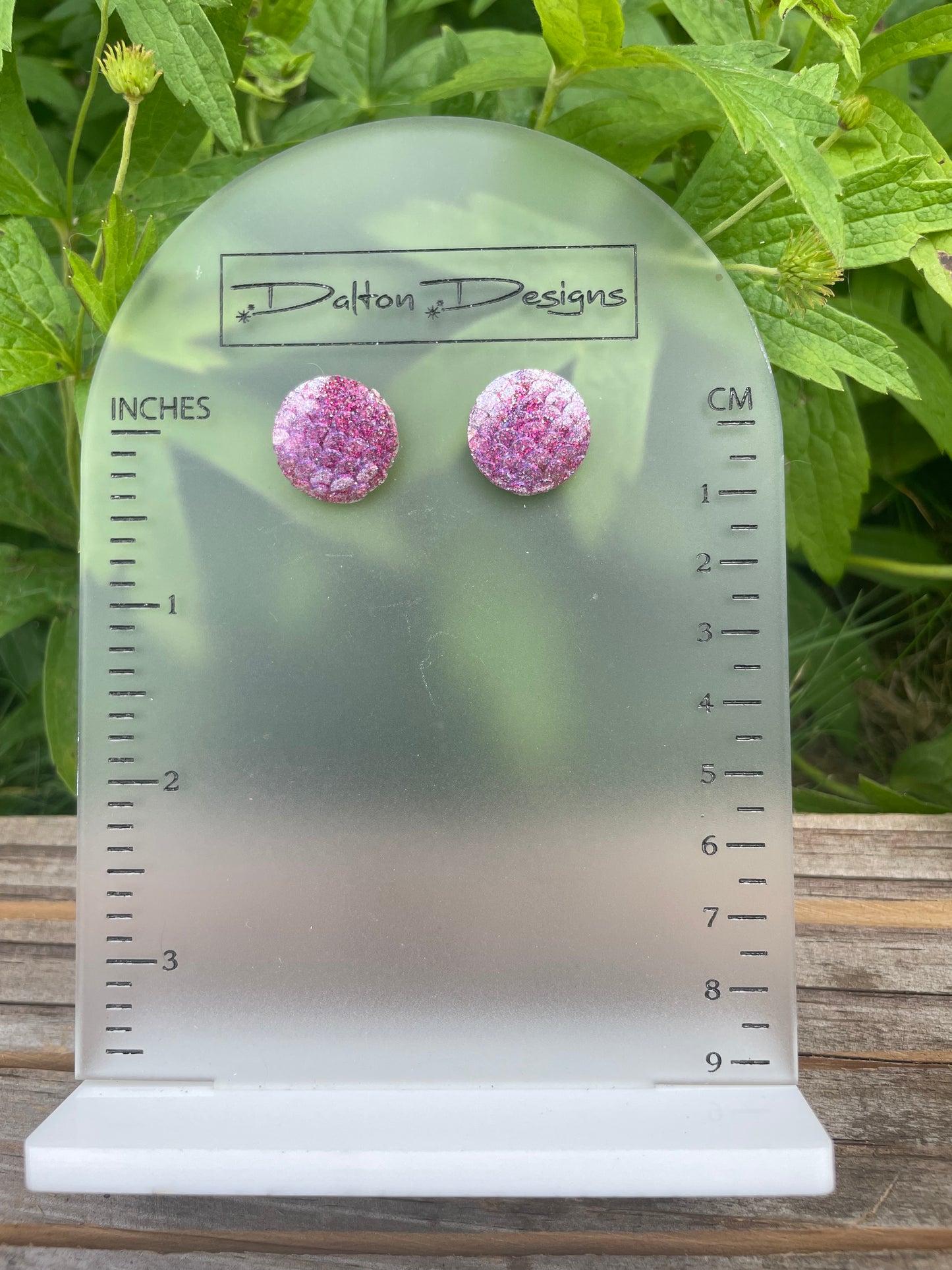 Pink Mermaid Magic Studs
