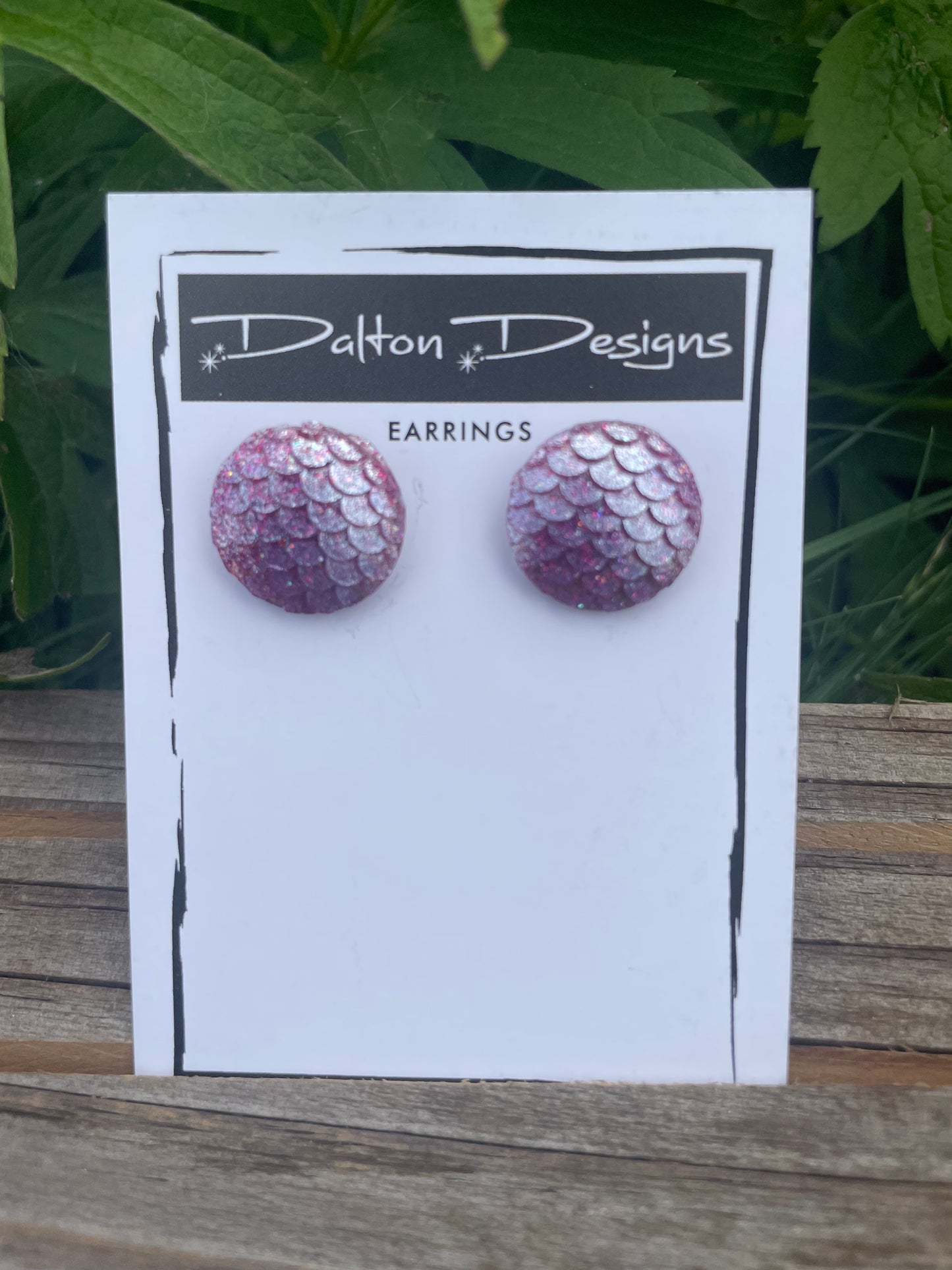 Pink Mermaid Magic Studs