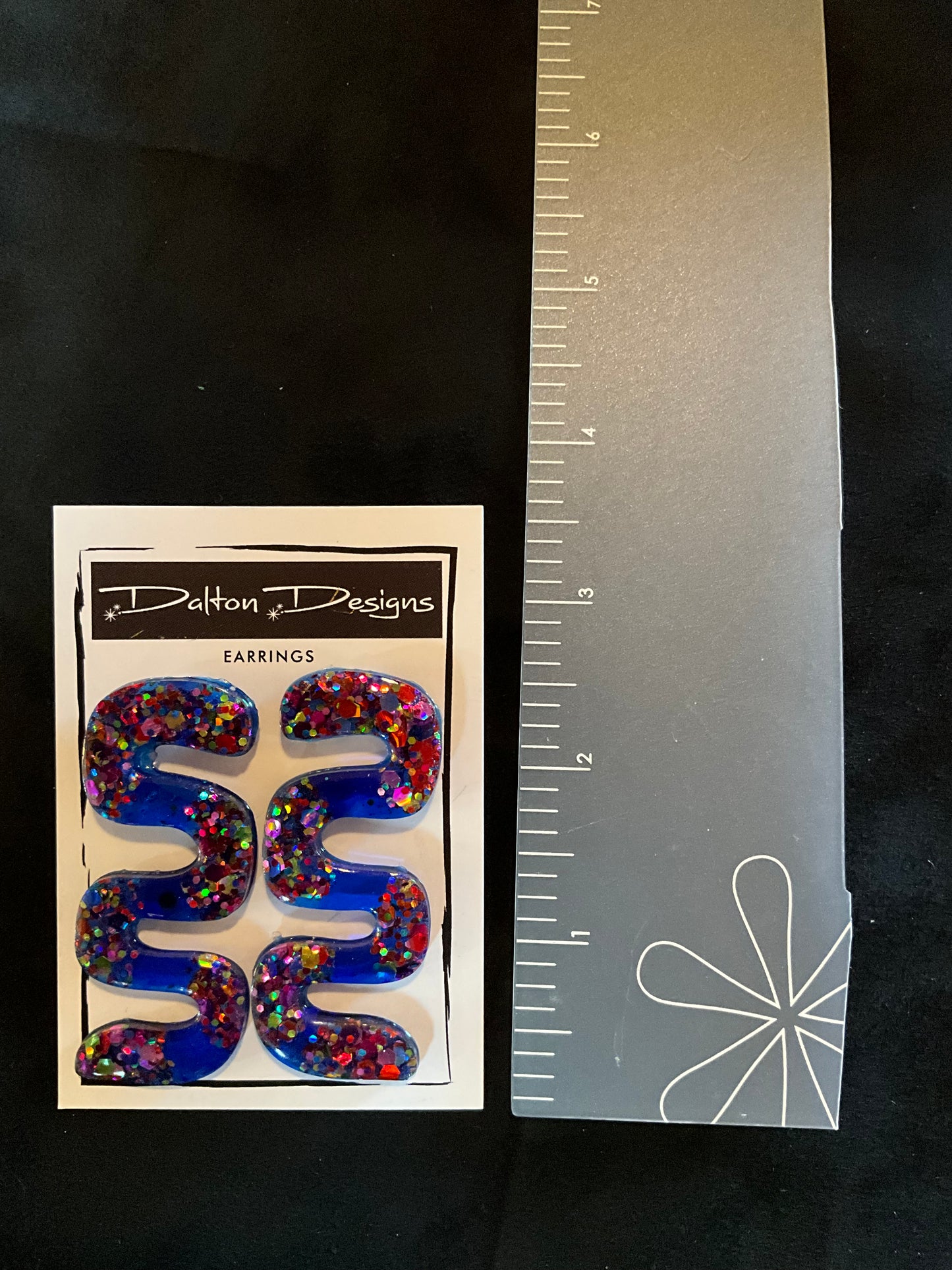 Stained Glass Wave Earring