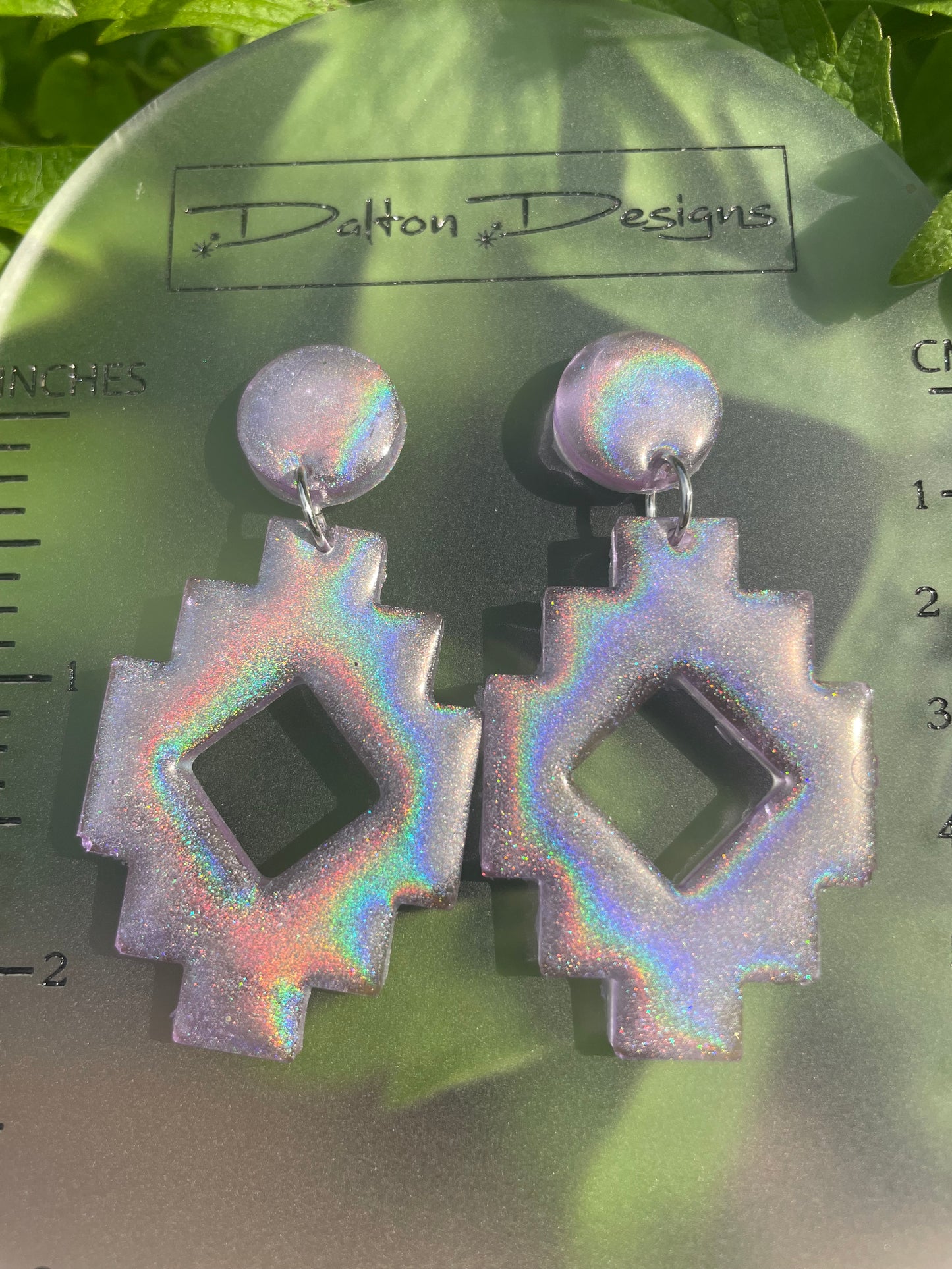 Lilac Aurora Aztec Earrings