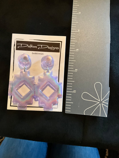 Lilac Aurora Aztec Earrings
