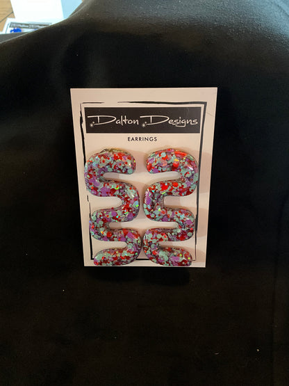 Confetti Wave Earring