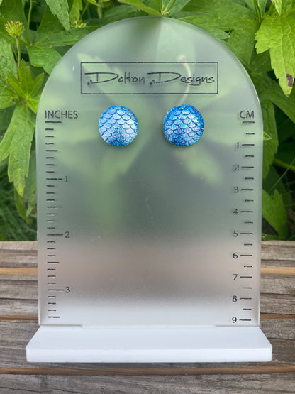 Blue Lagoon Mermaid Studs