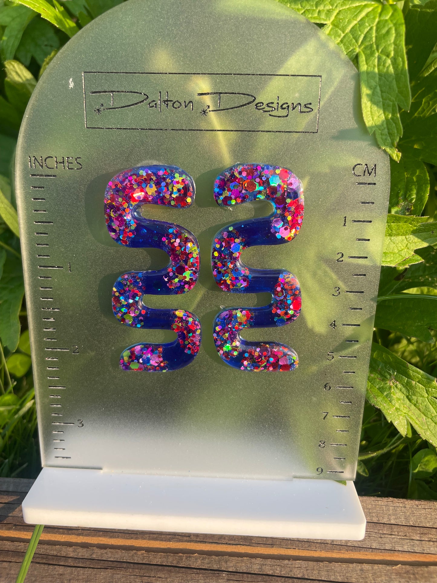 Stained Glass Wave Earring