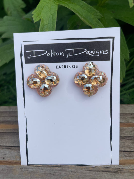 Gold Tiny Skull Studs