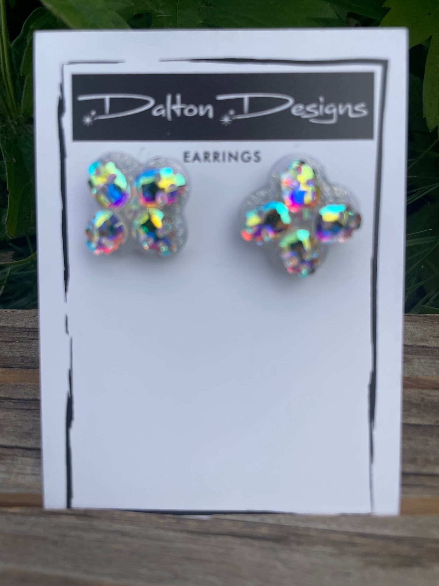 Clear AB Tiny Skull Studs