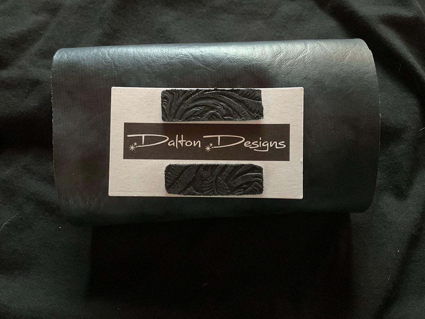 Black Tooled Leather Set