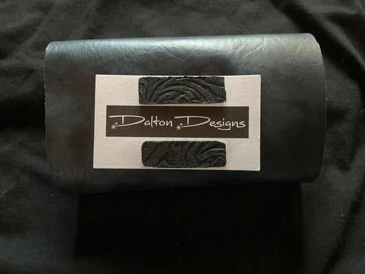 Black Tooled Leather Set