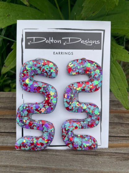 Confetti Wave Earring