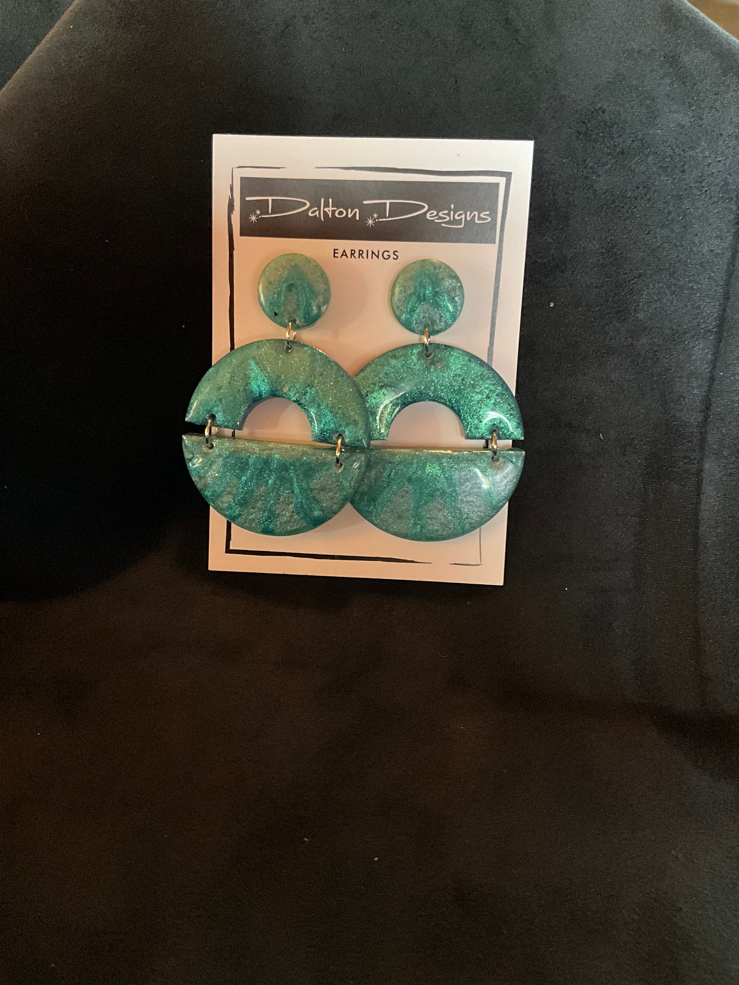 Sea Scape Modern Arch Earrings