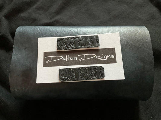 Black Snakey Skin Leather Set