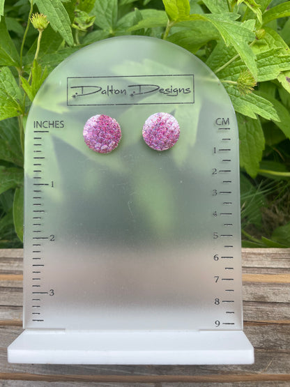 Pink Mermaid Magic Studs