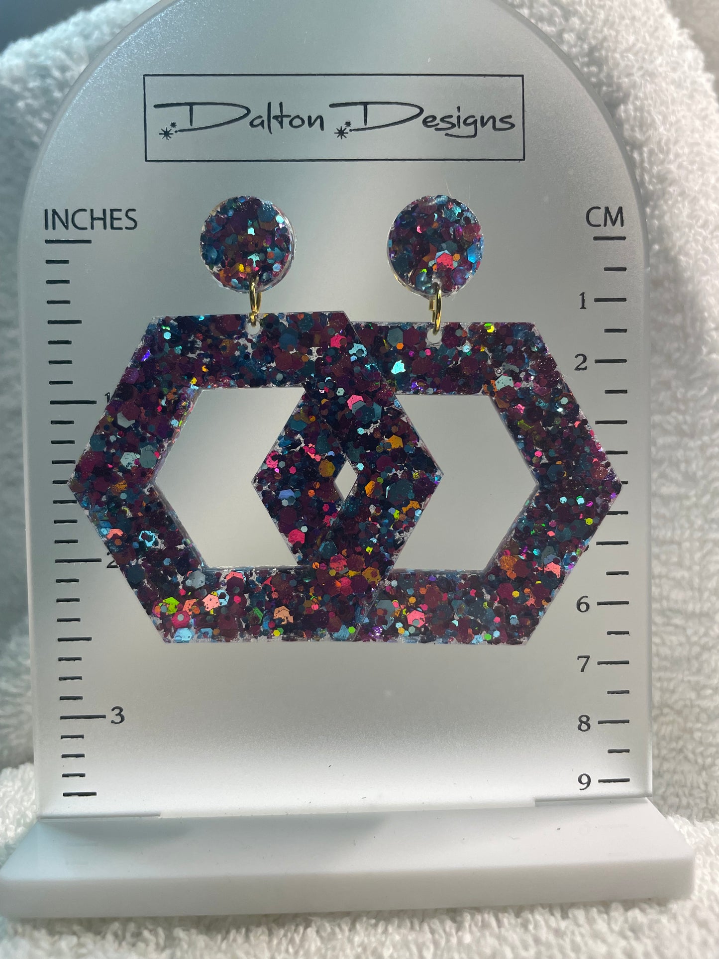 Pink Teal Mix Earrings